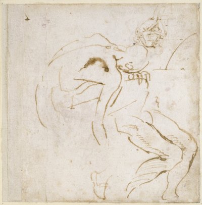 Figurenstudie, ca. 1511 von Michelangelo Buonarroti